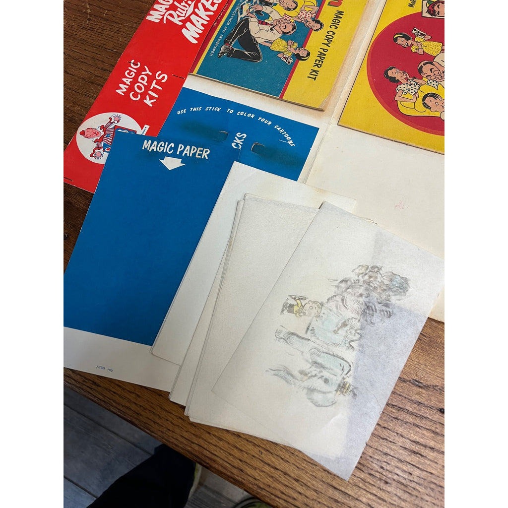 Vintage Romper Room Kopeefun Magic Copy Paper Folder Kit Children's Toy