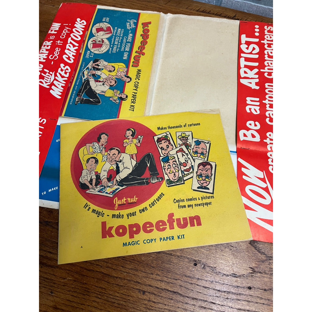 Vintage Romper Room Kopeefun Magic Copy Paper Folder Kit Children's Toy
