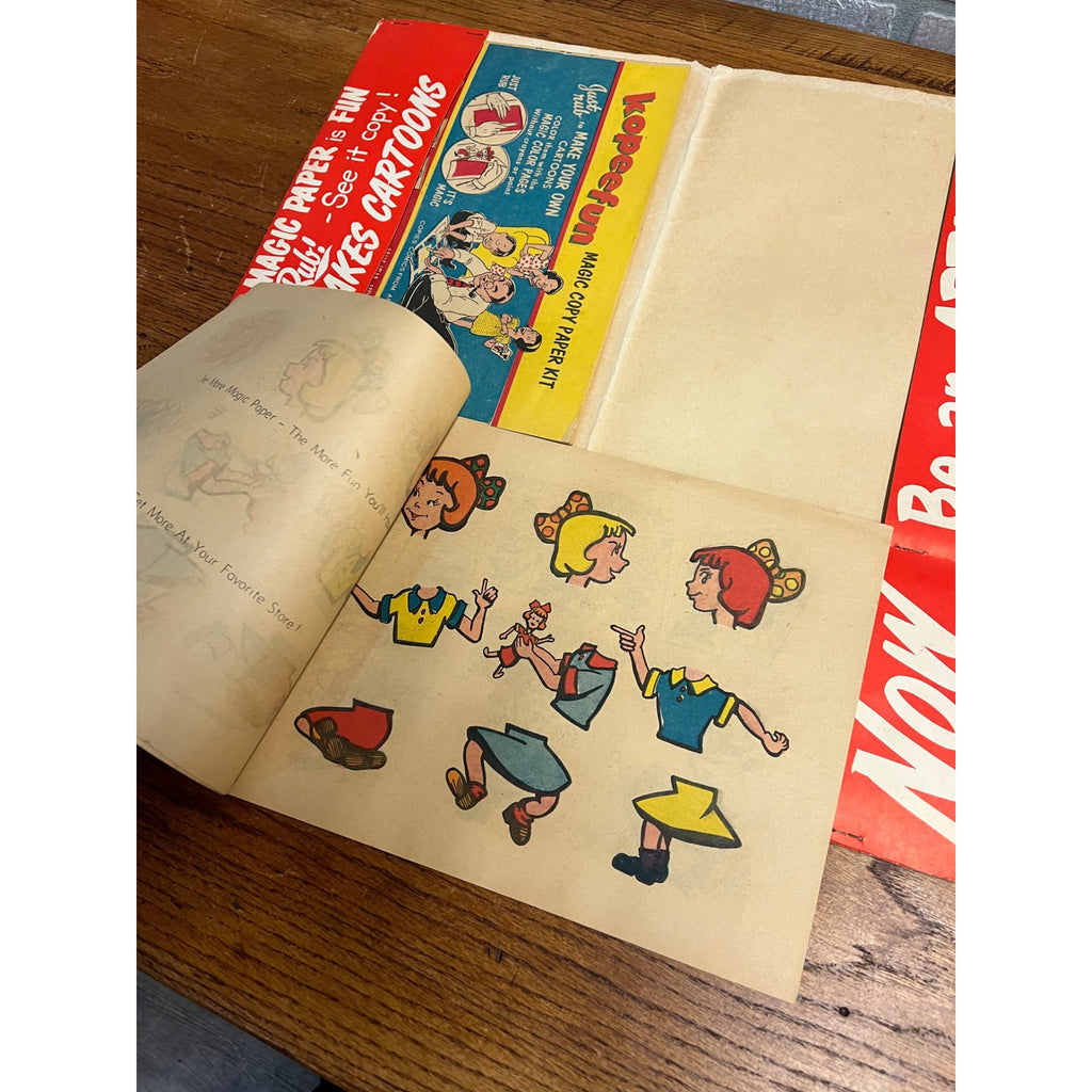Vintage Romper Room Kopeefun Magic Copy Paper Folder Kit Children's Toy