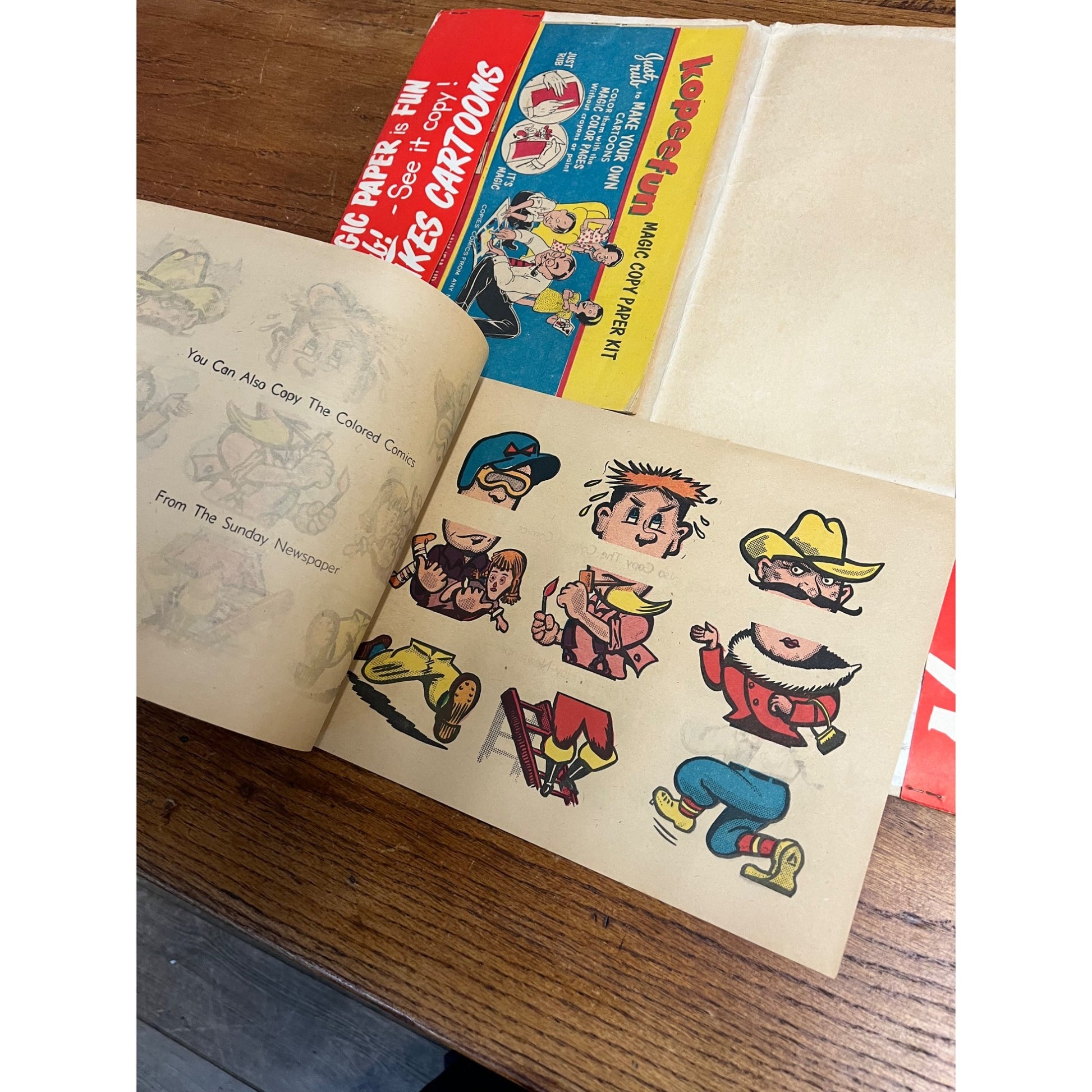 Vintage Romper Room Kopeefun Magic Copy Paper Folder Kit Children's Toy