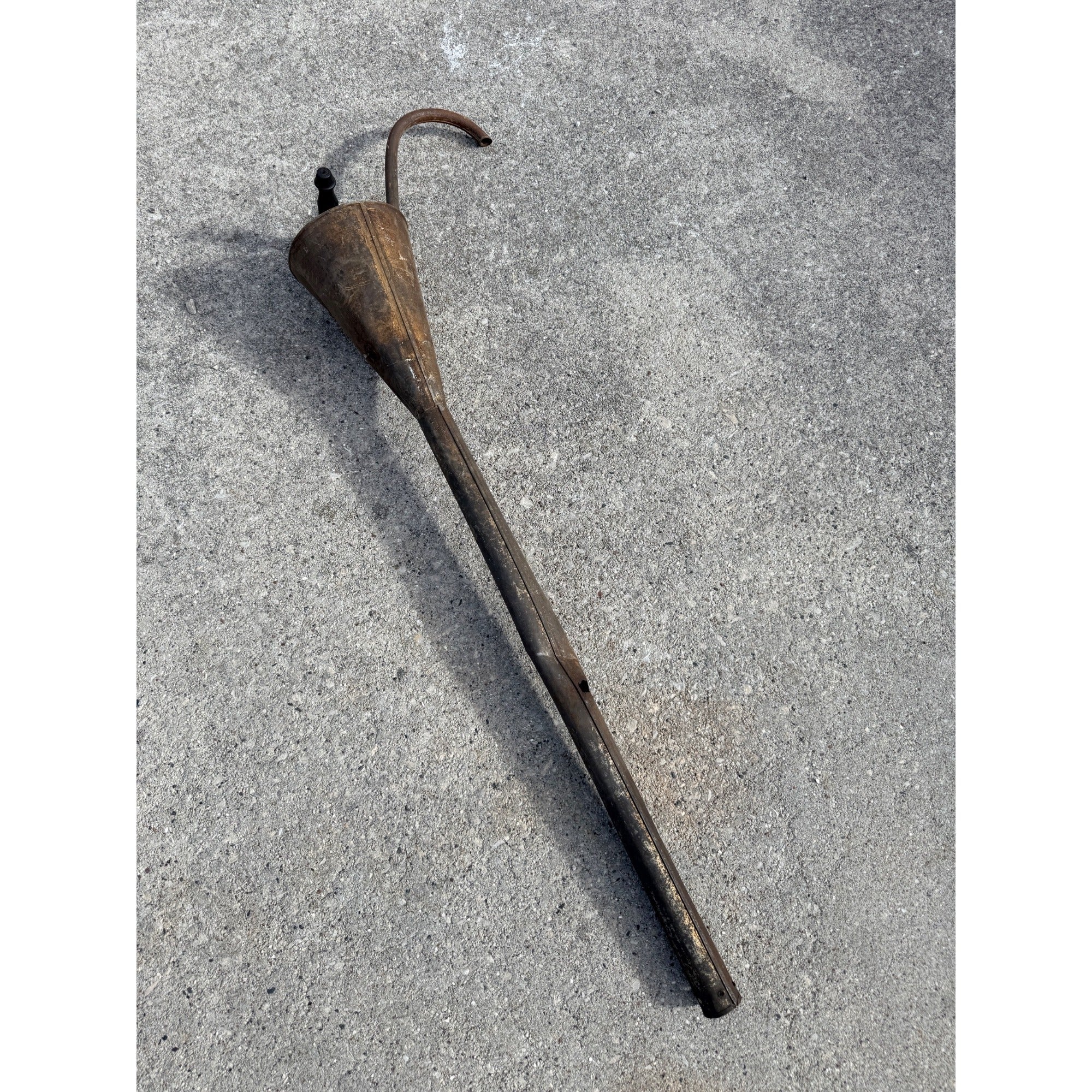 Antique Metal Tin Water Well or Gasoline Siphon Pump Rustic