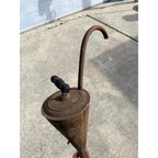 Antique Metal Tin Water Well or Gasoline Siphon Pump Rustic