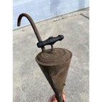 Antique Metal Tin Water Well or Gasoline Siphon Pump Rustic