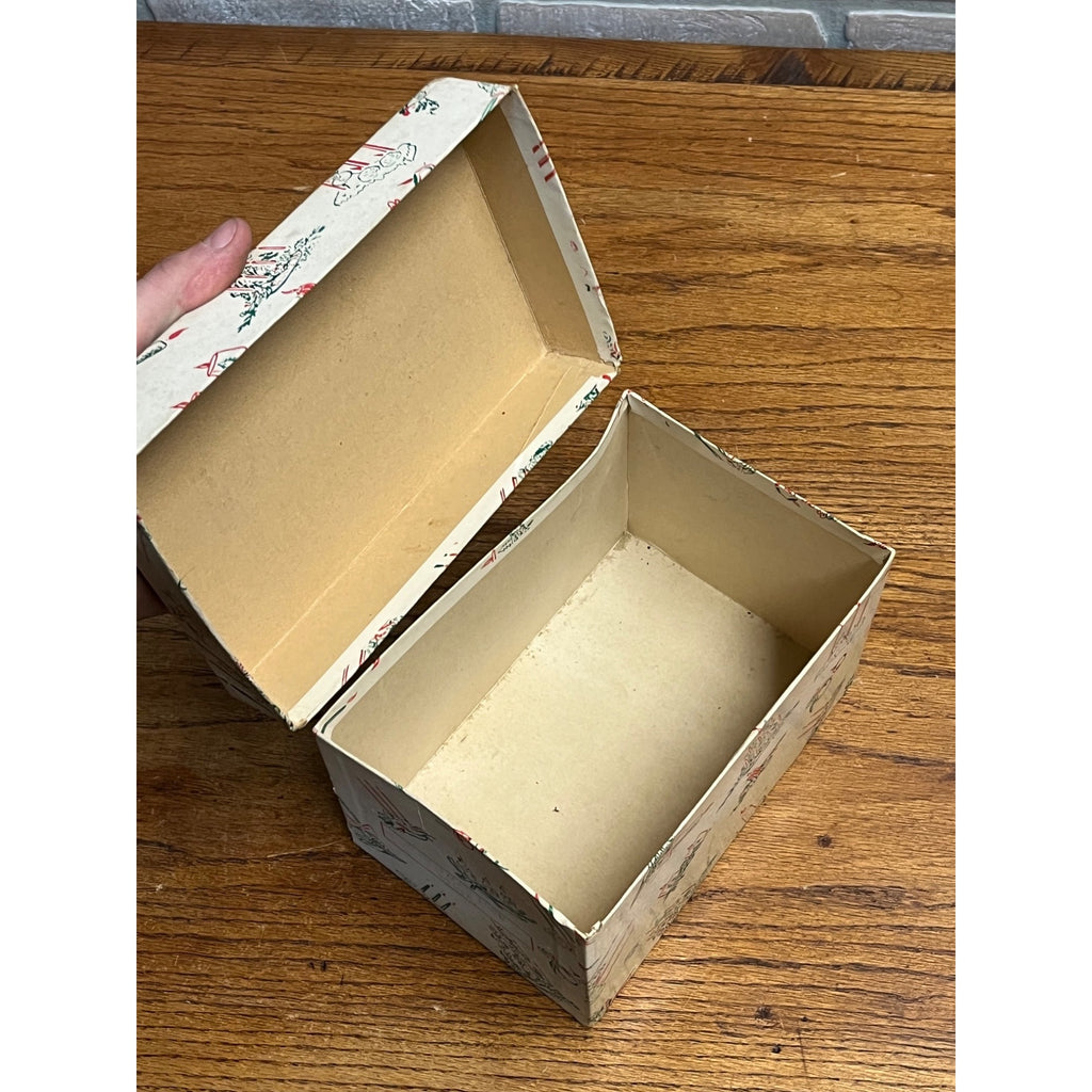 Vintage Christmas Paragon Victrylite Candle Co Creations Oshkosh Wis Empty Box