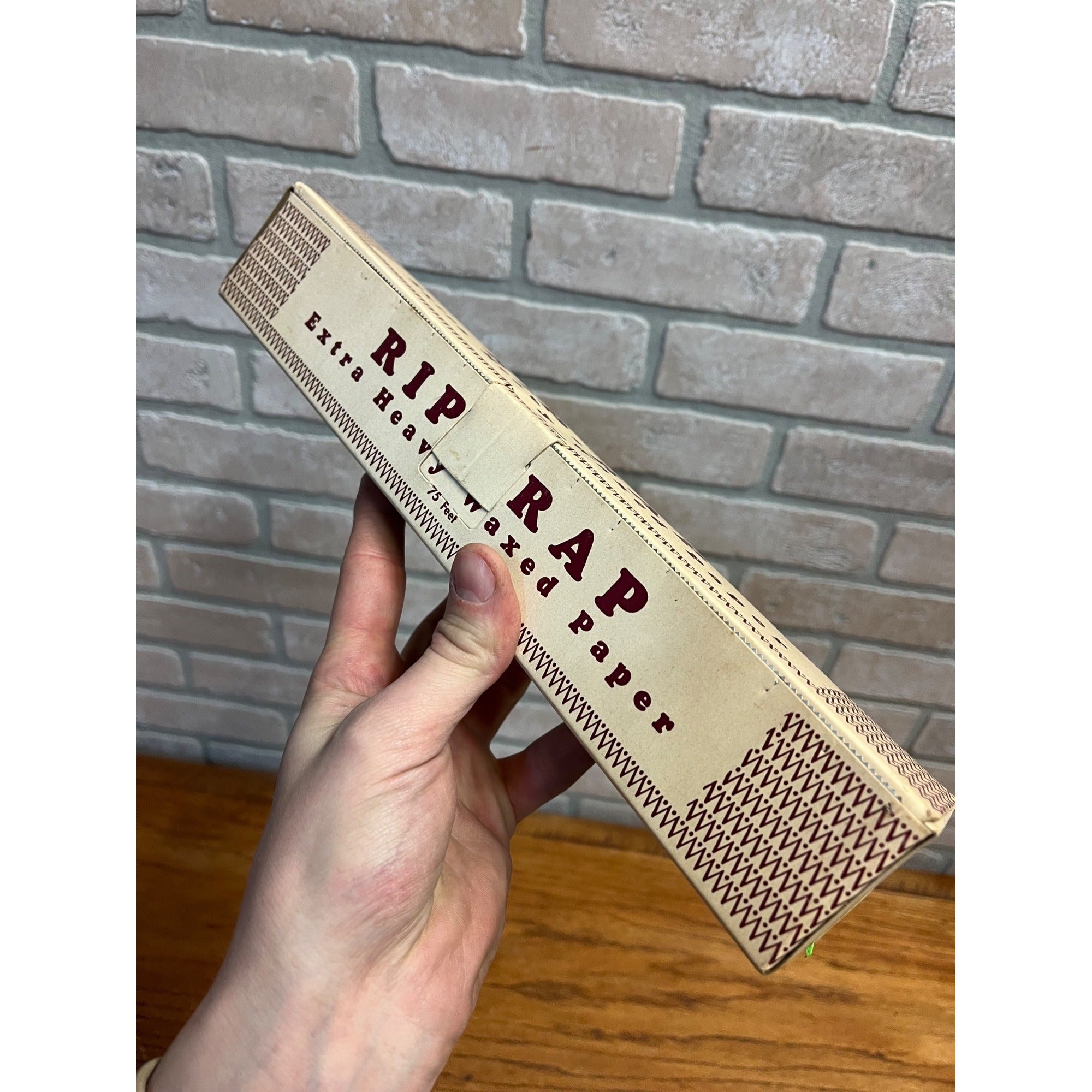 Vintage 1950s Rip-Rap Waxed Paper Baking Original Box Marcal Inc Chicago NOS NEW