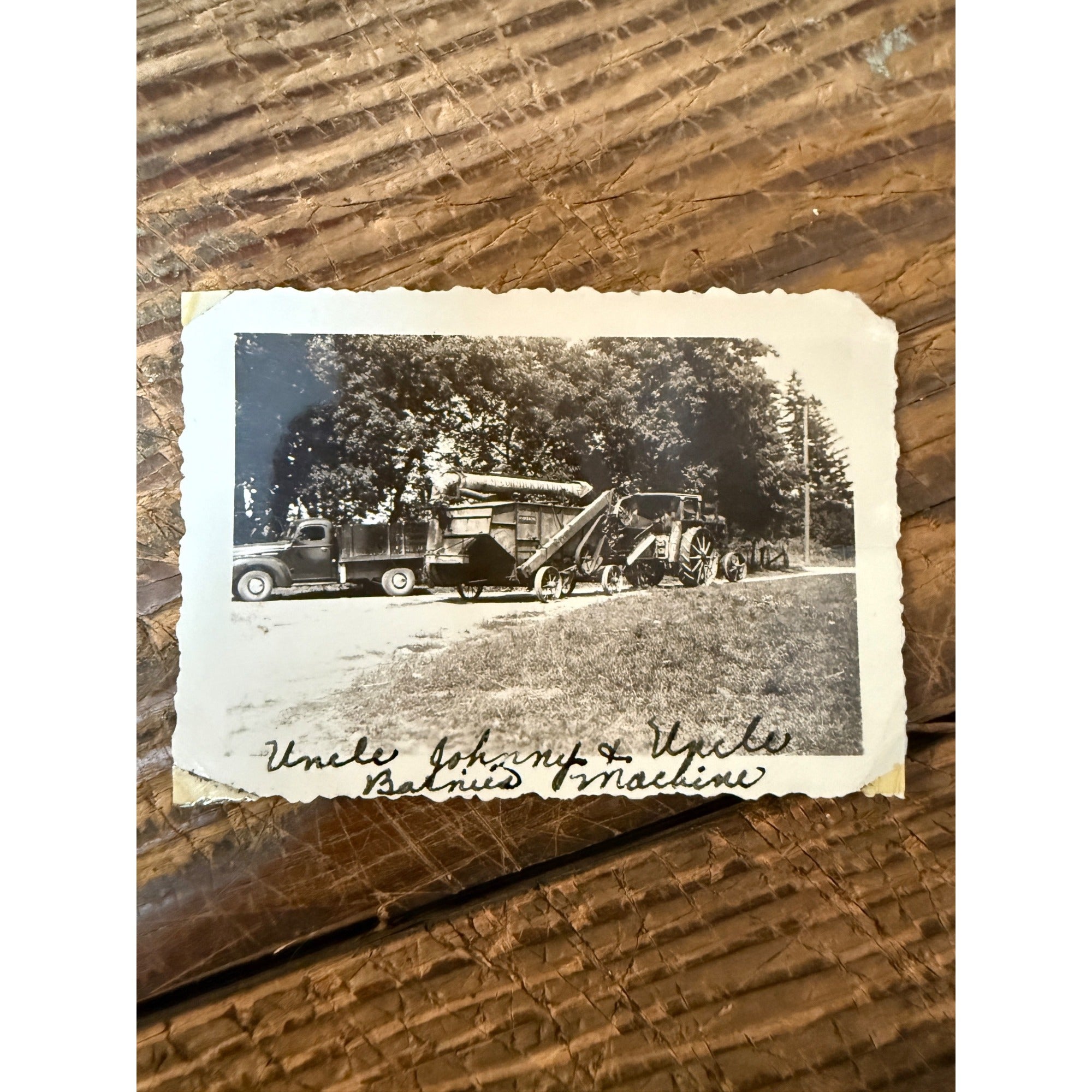 Vintage Early Farm Machinery McCormick Deering La Cross Wis 1940s Snapshot Real Photo
