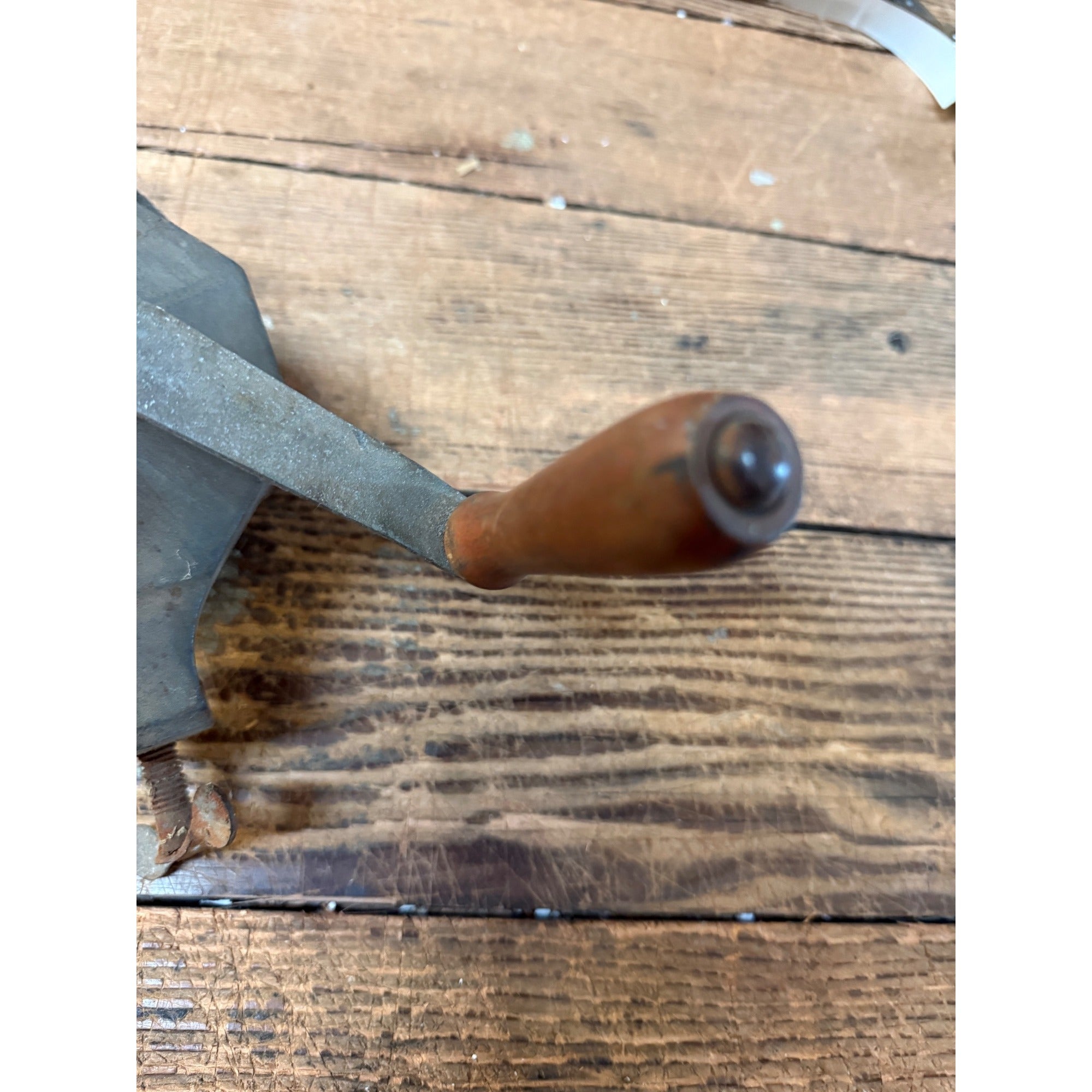 Vintage Antique Hand Crank Bench Grinder Sharpener General Hardware