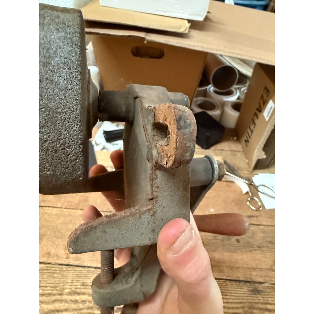 Vintage Antique Hand Crank Bench Grinder Sharpener General Hardware