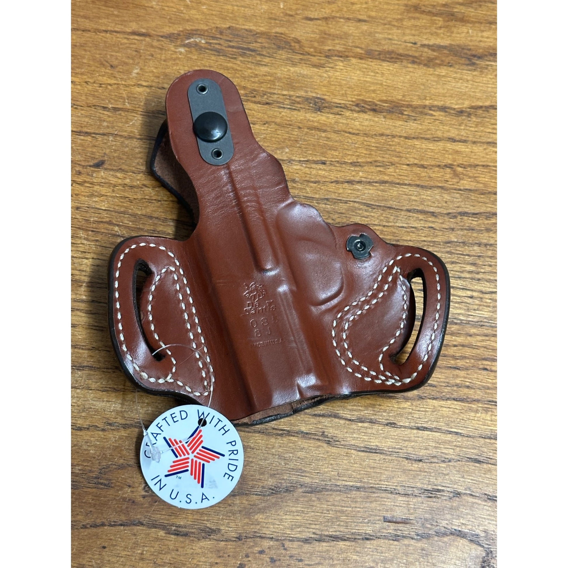 Desantis Thumb break Mini Slide Holster Leather Brown NEW Right Handed 085