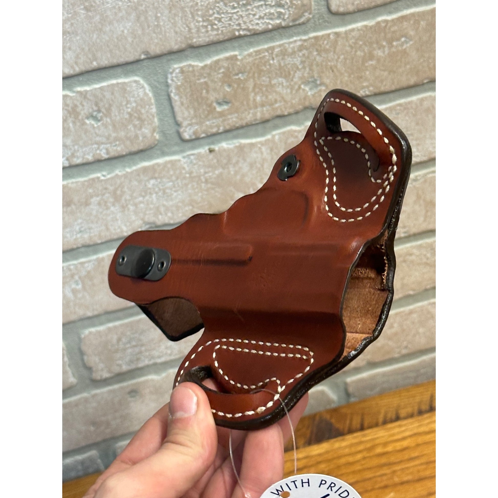 Desantis Thumb break Mini Slide Holster Leather Brown NEW Right Handed 085