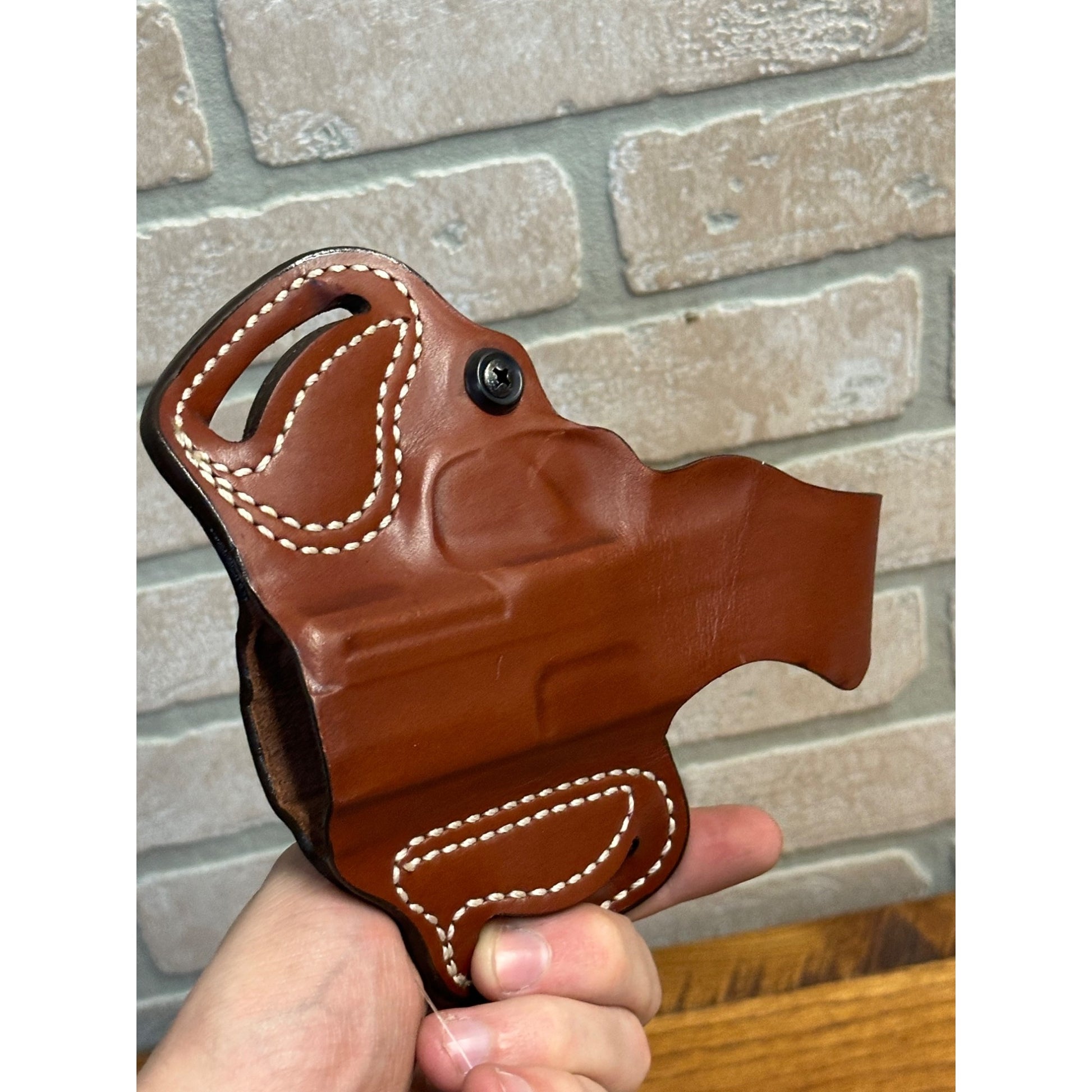 Desantis Thumb break Mini Slide Holster Leather Brown NEW Right Handed 085