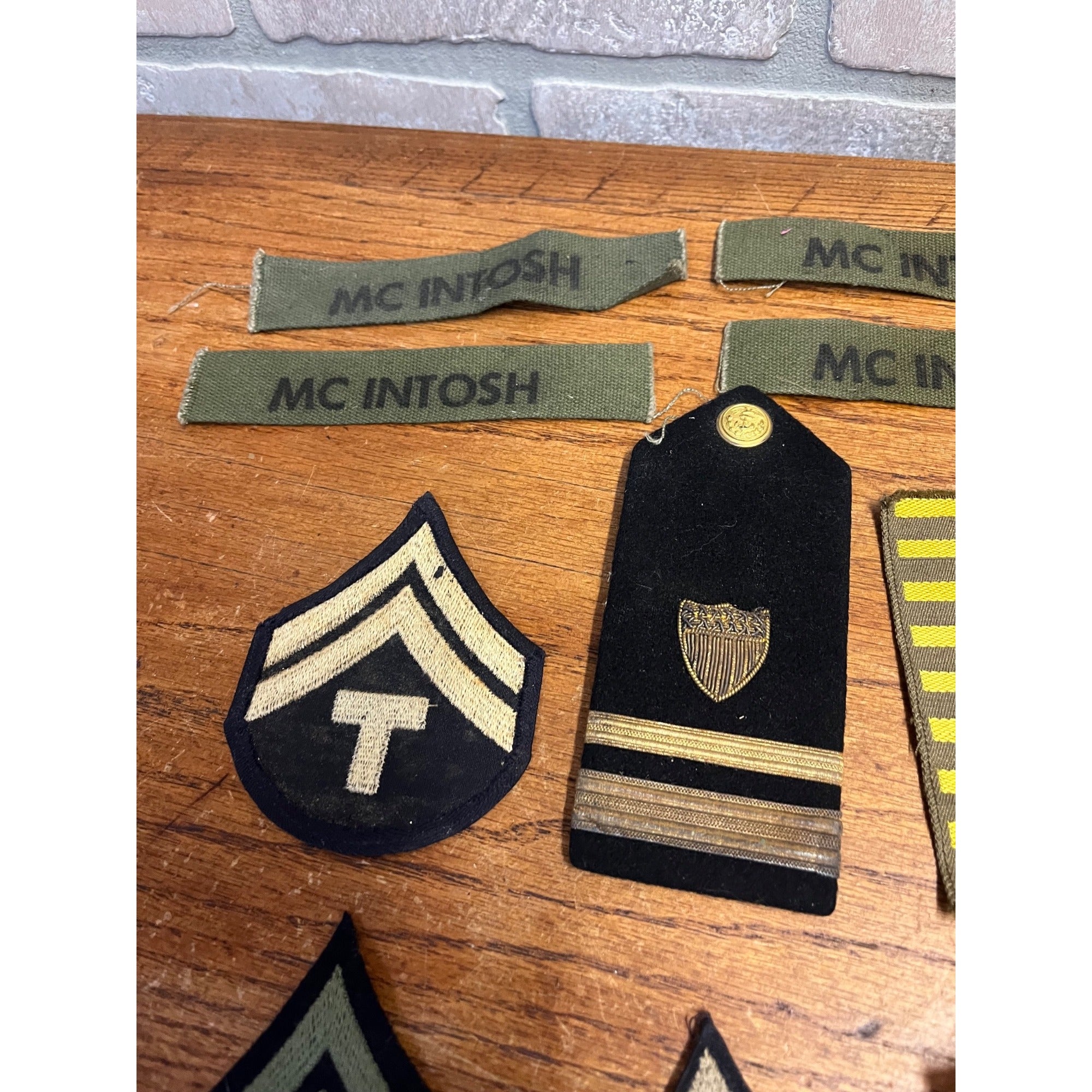 Vintage WWII Soldier Estate Lot Medals Service Patches Bars Ephemera