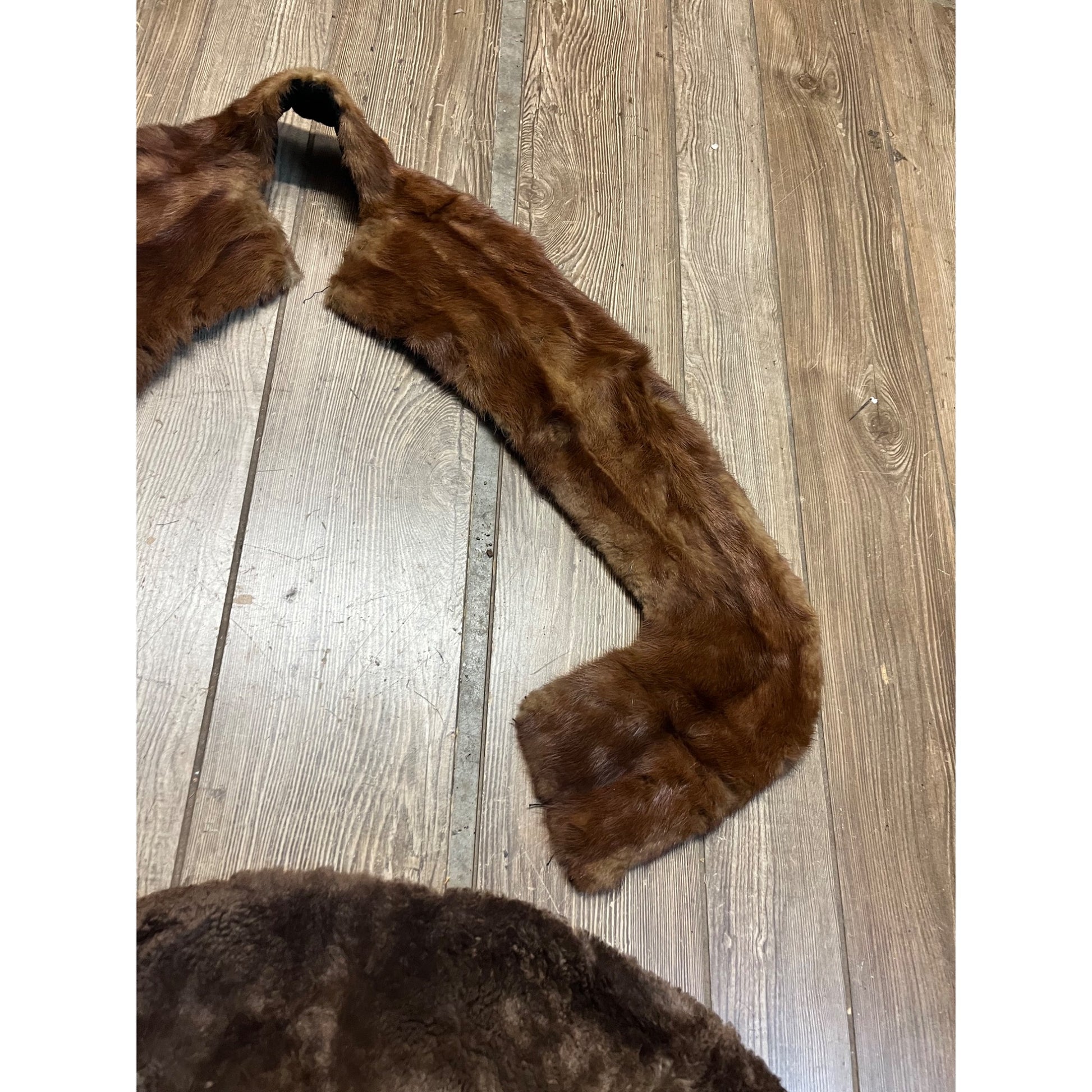 Vintage Lot Genuine Fur Collar Scarfs, Cuffs, etc Rabbit Mink?