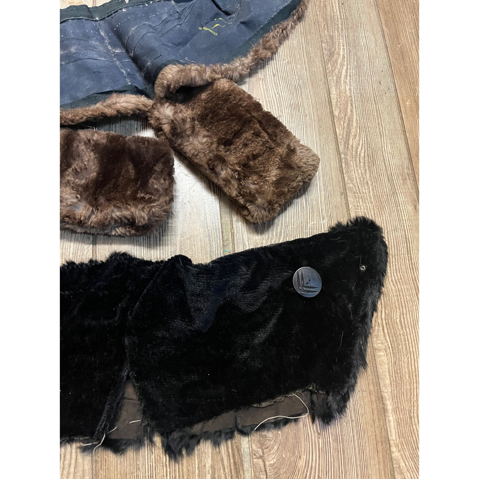 Vintage Lot Genuine Fur Collar Scarfs, Cuffs, etc Rabbit Mink?