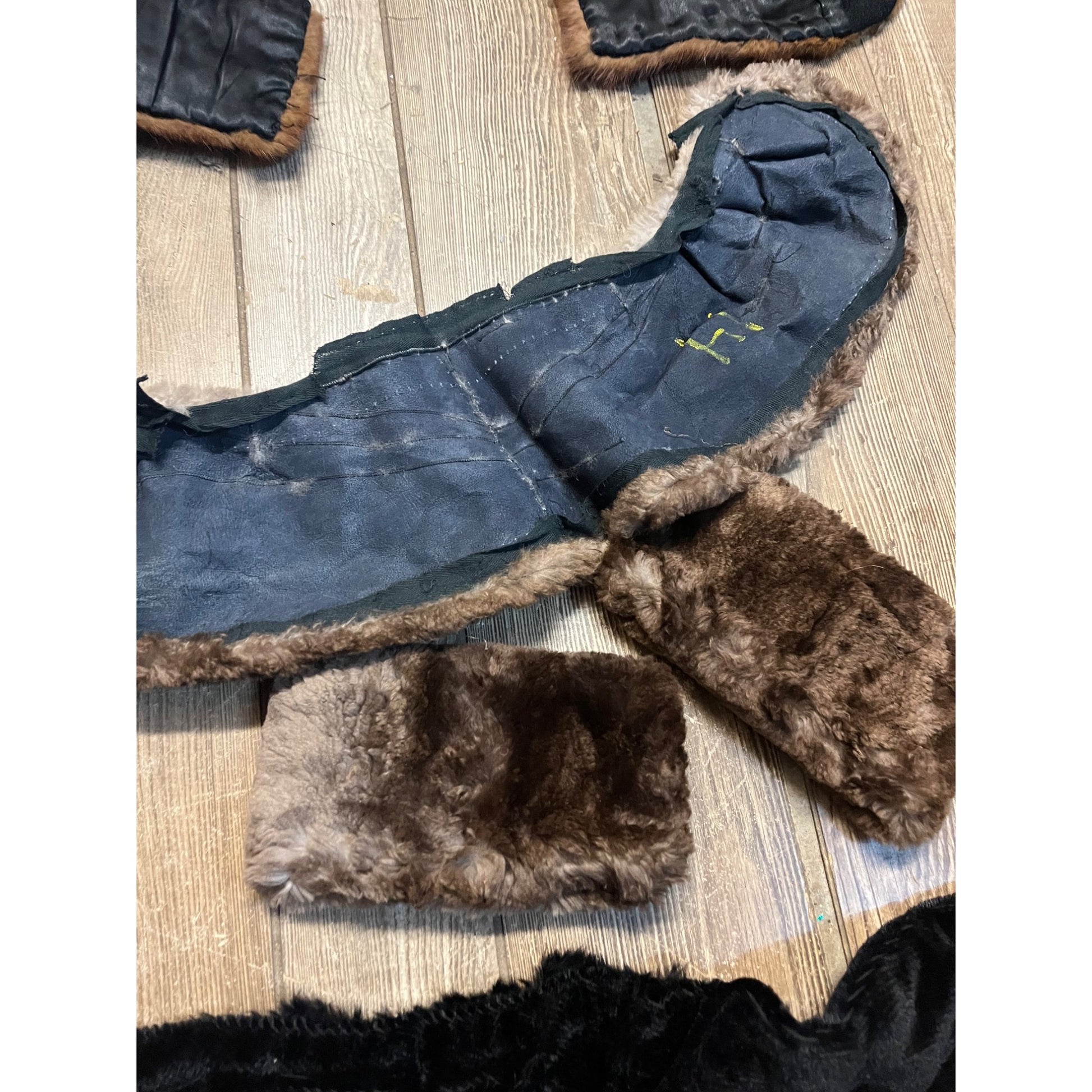 Vintage Lot Genuine Fur Collar Scarfs, Cuffs, etc Rabbit Mink?