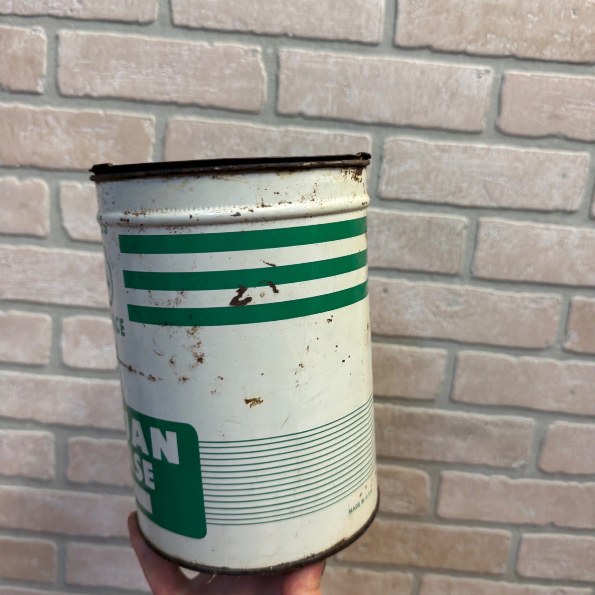 Vintage Cities Service Trojan Grease Pound Garage Auto Collectible 5lbs