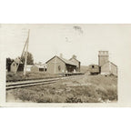 RARE Original Tintype Locomotive Train Railroad Half Plate
