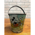 RARE Vintage c1938 Disney Ohio Art Co. Tin Litho Sand Pail Bucket Mickey Minnie