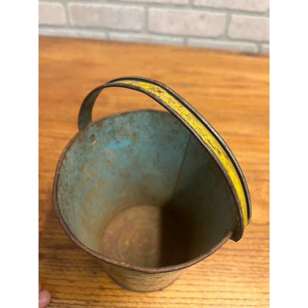 RARE Vintage c1938 Disney Ohio Art Co. Tin Litho Sand Pail Bucket Mickey Minnie