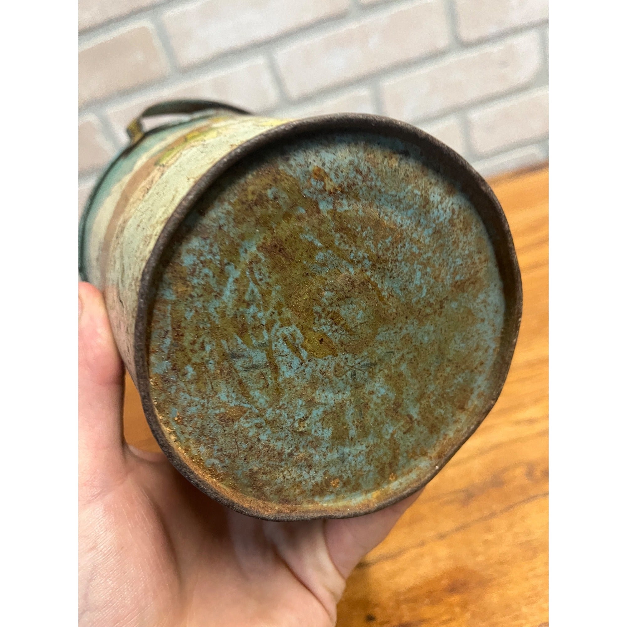 RARE Vintage c1938 Disney Ohio Art Co. Tin Litho Sand Pail Bucket Mickey Minnie