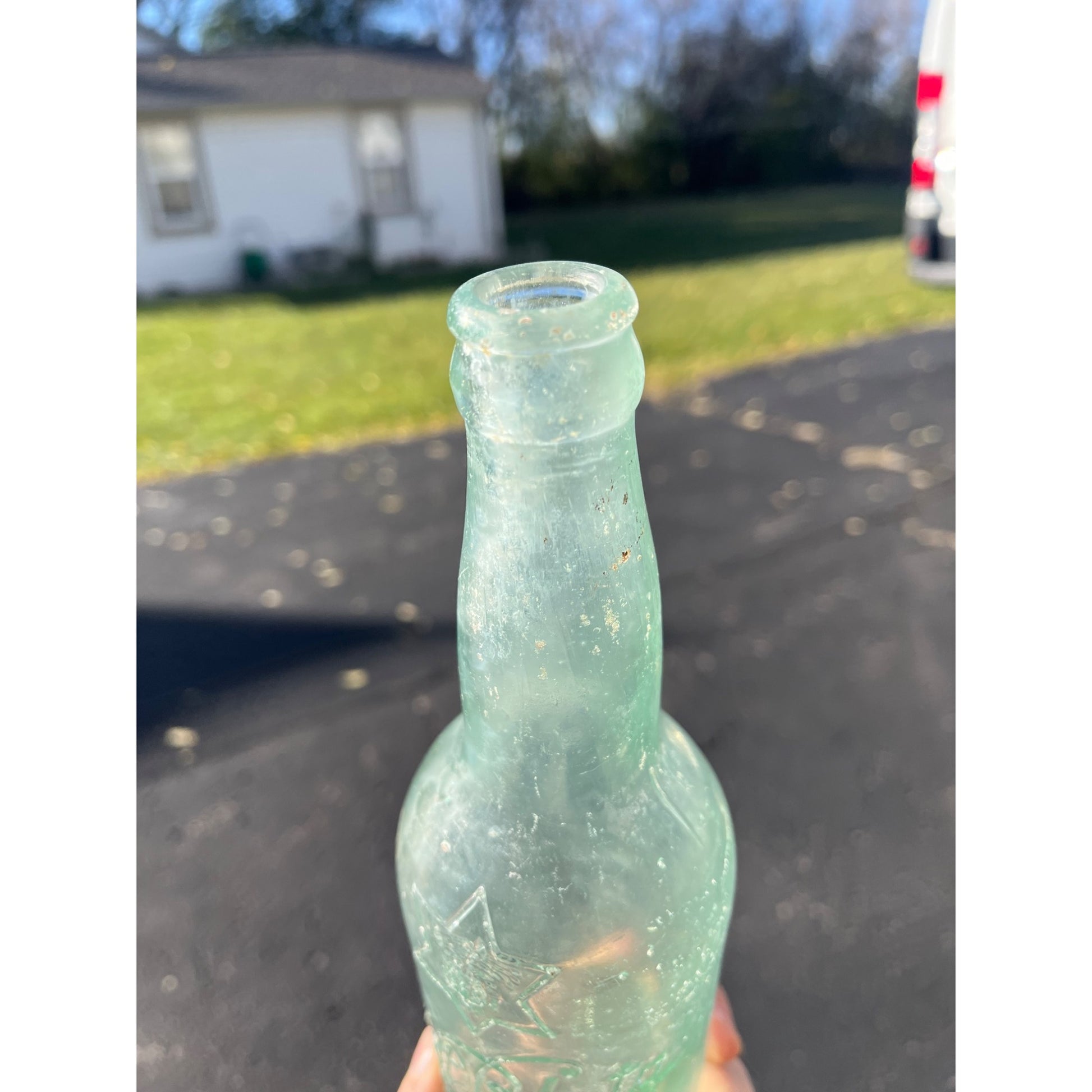 Pre-Pro Val Blatz Brewing Company Milwaukee Vintage Aqua Blue Beer Bottle