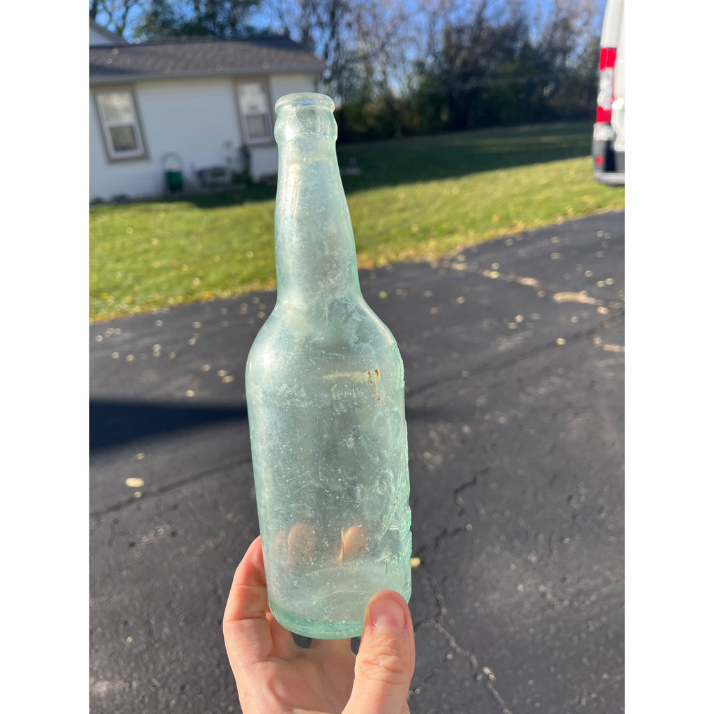 Pre-Pro Val Blatz Brewing Company Milwaukee Vintage Aqua Blue Beer Bottle