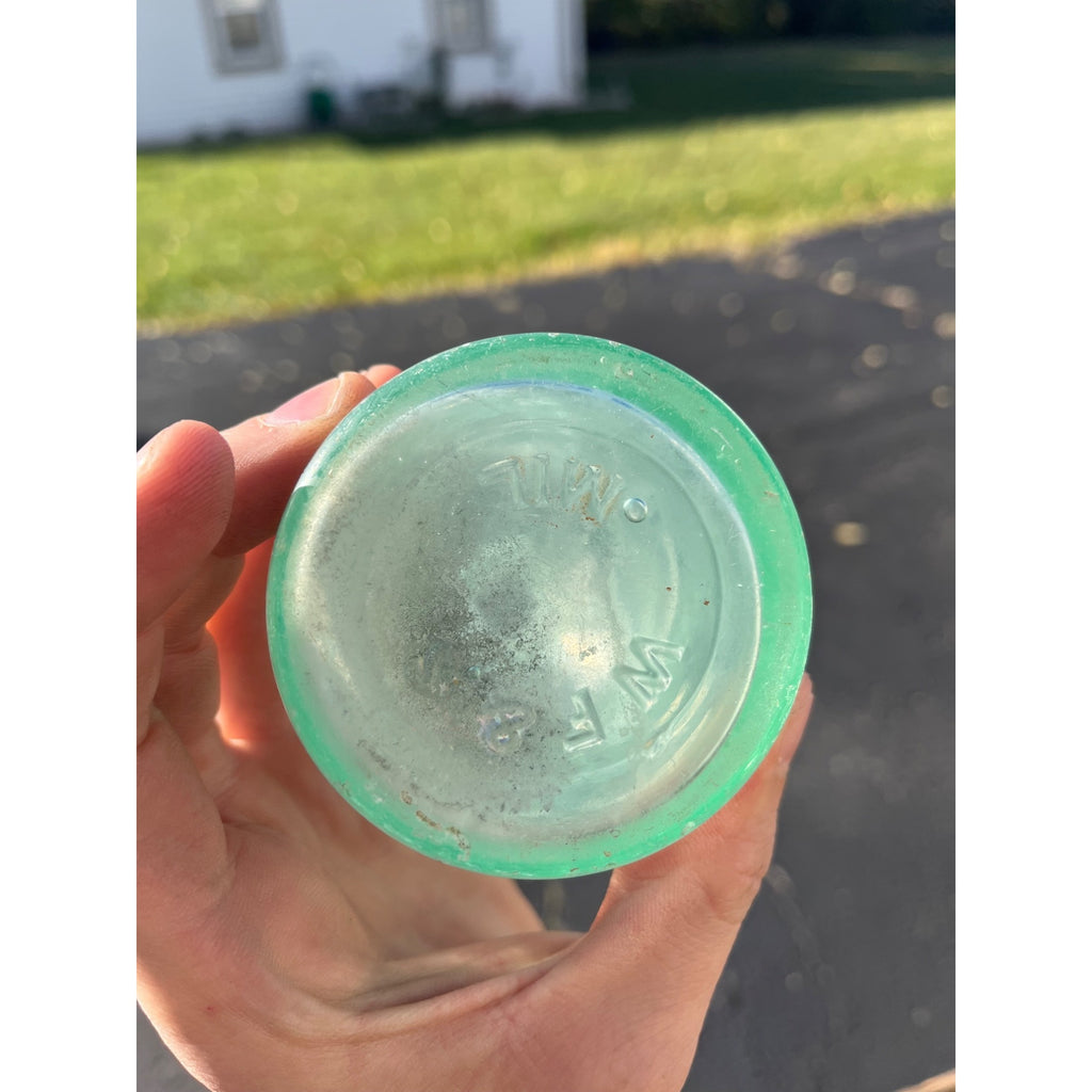 Pre-Pro Val Blatz Brewing Company Milwaukee Vintage Aqua Blue Beer Bottle