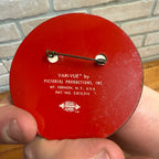 1964 LBJ FOR THE USA, Lyndon Johnson VERI-VUE FLASHER Political Campaign Pin 3"