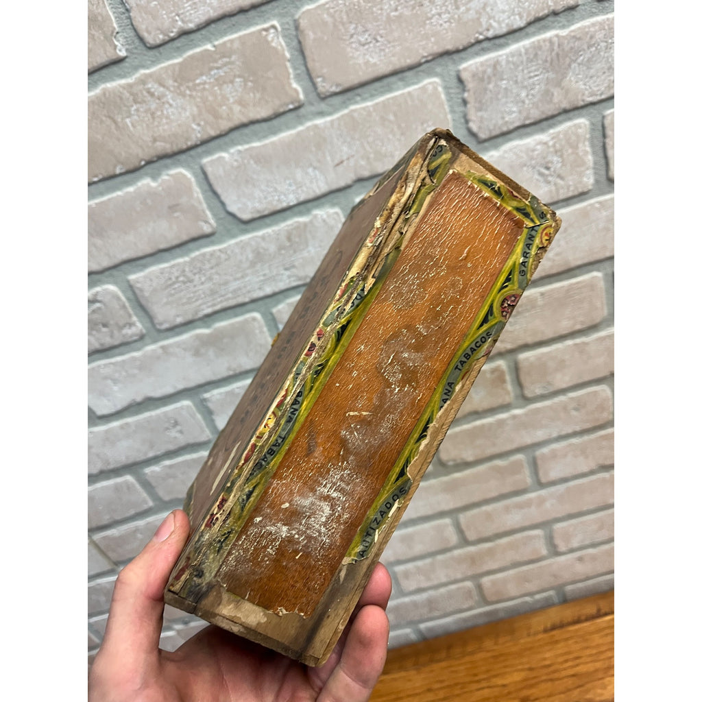 Vintage Par Buster Cigar Wooden Box Advertising Golfer House & Kunz Milwaukee