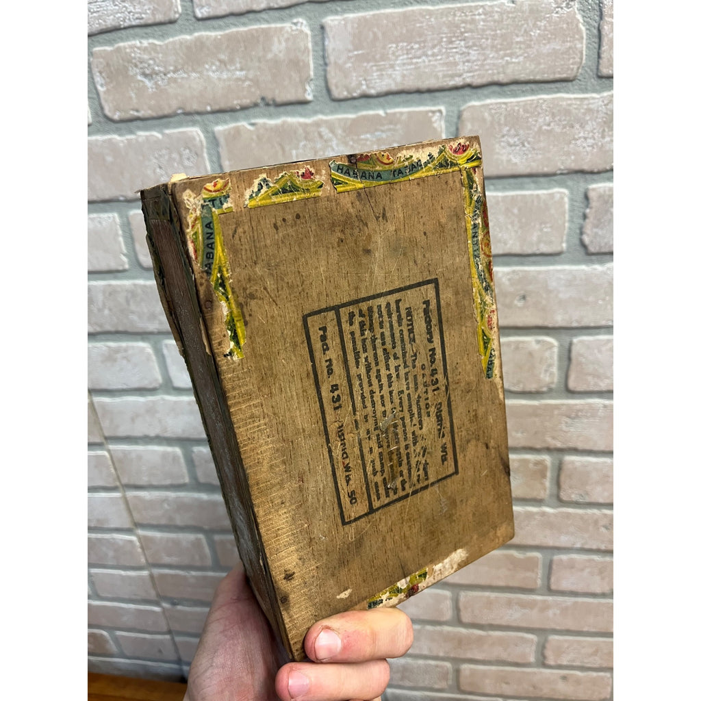 Vintage Par Buster Cigar Wooden Box Advertising Golfer House & Kunz Milwaukee