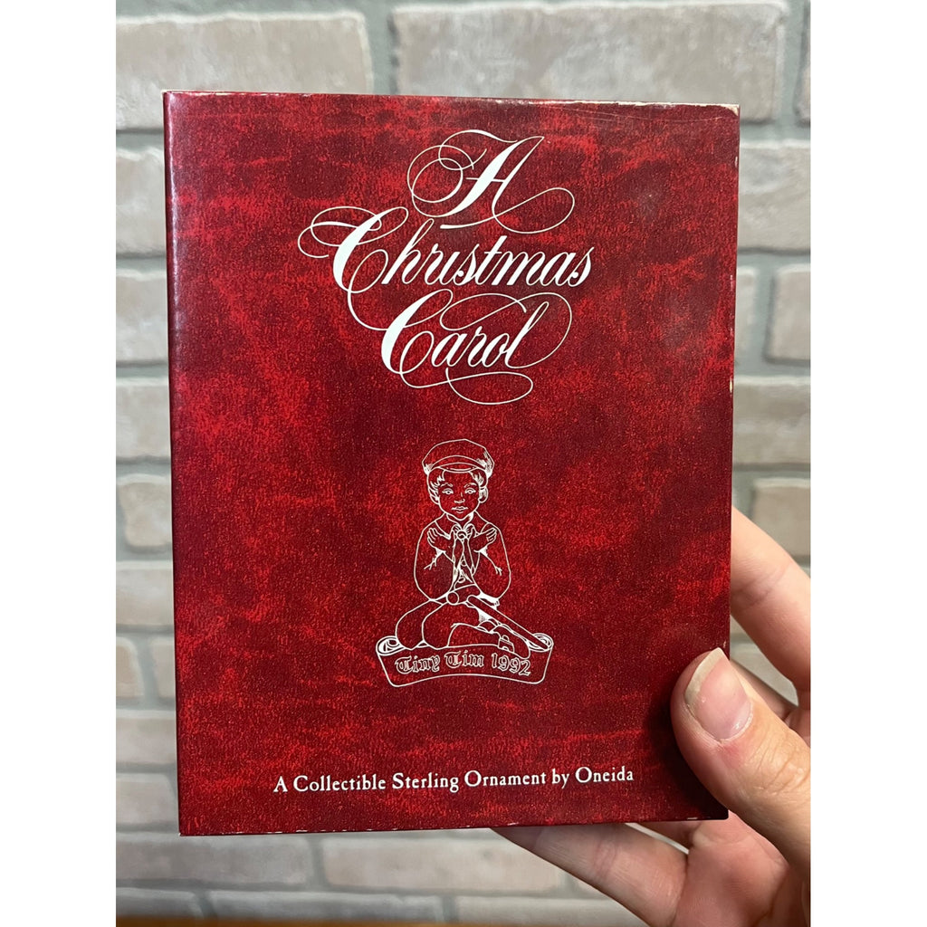 Oneida Sterling Silver Dickens A Christmas Carol Ornament 1992 Tiny Tim