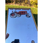 Vintage Hanley Implement Advertising Mirror Sun Prairie, WI Allis-Chalmers Tractor