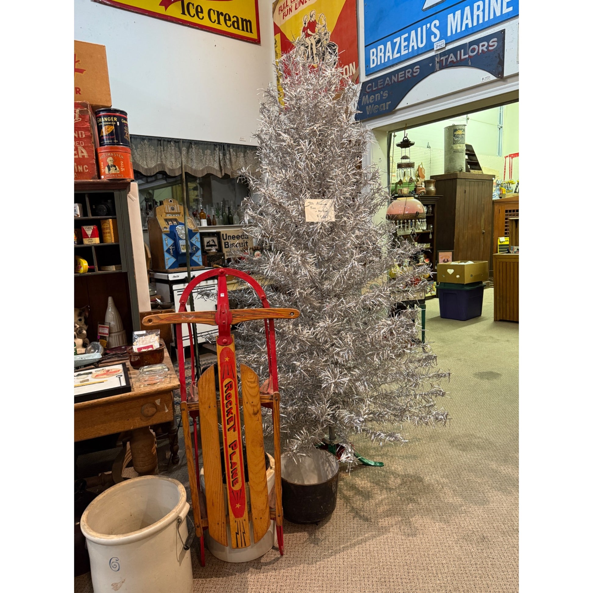7ft Vintage Aluminum Christmas Tree Mid Century No Box