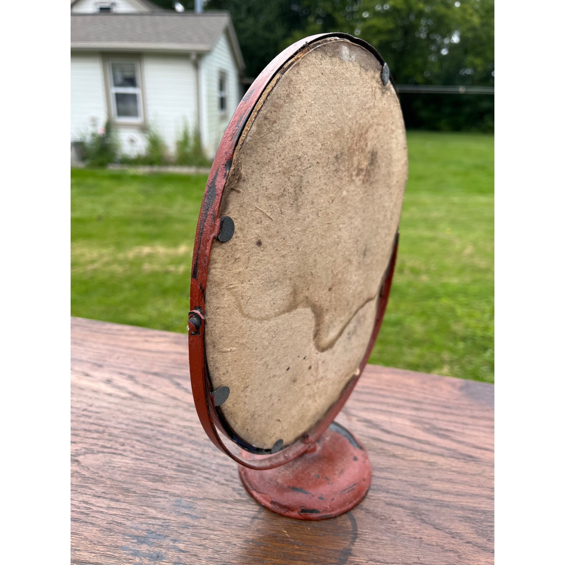 Antique Drug Store Counter Top Mirror Gets It Medicine Corn Remover Advertising