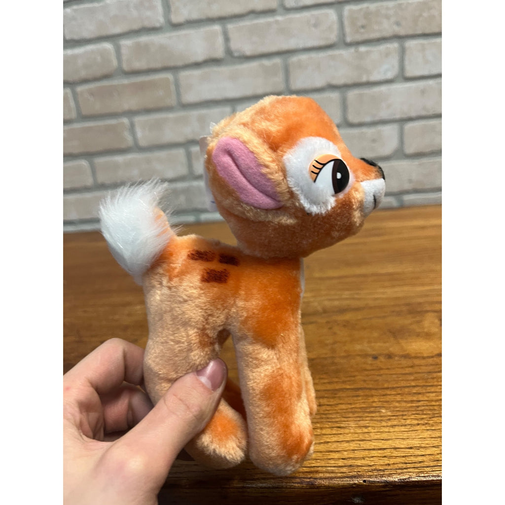 Vintage Disney Bambi Deer Plush Hardees Canasa Trading 1985 7" Standing Baby