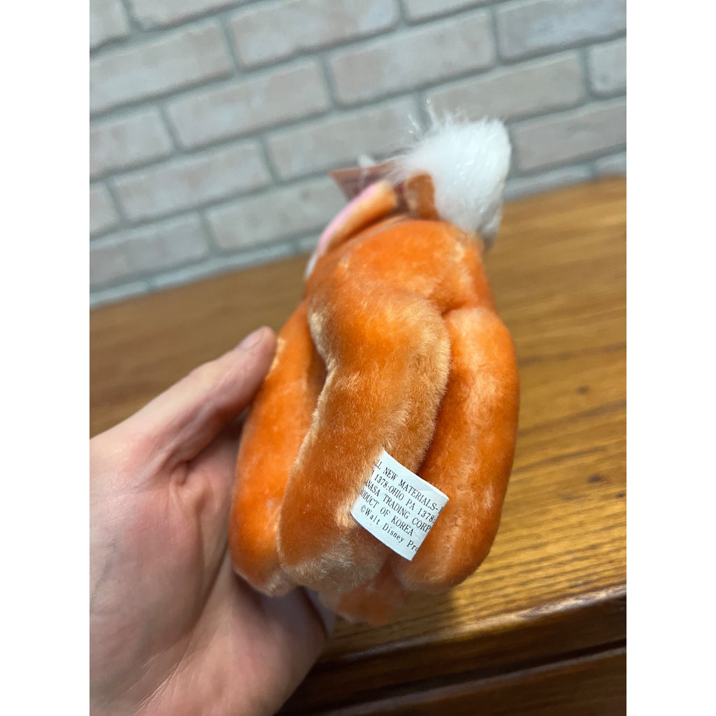 Vintage Disney Bambi Deer Plush Hardees Canasa Trading 1985 7" Standing Baby