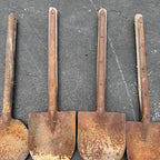 Antique Lot of 5 Telephone Pole Trench Excavating Shovel Heads Leach Oshkosh