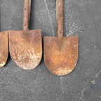 Antique Lot of 5 Telephone Pole Trench Excavating Shovel Heads Leach Oshkosh