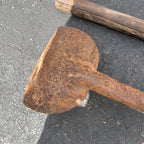 Antique Lot of 5 Telephone Pole Trench Excavating Shovel Heads Leach Oshkosh
