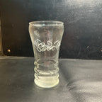 Vintage 7up  Soda Fountain Glass Curve Bodied Seven Up