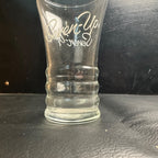 Vintage 7up  Soda Fountain Glass Curve Bodied Seven Up