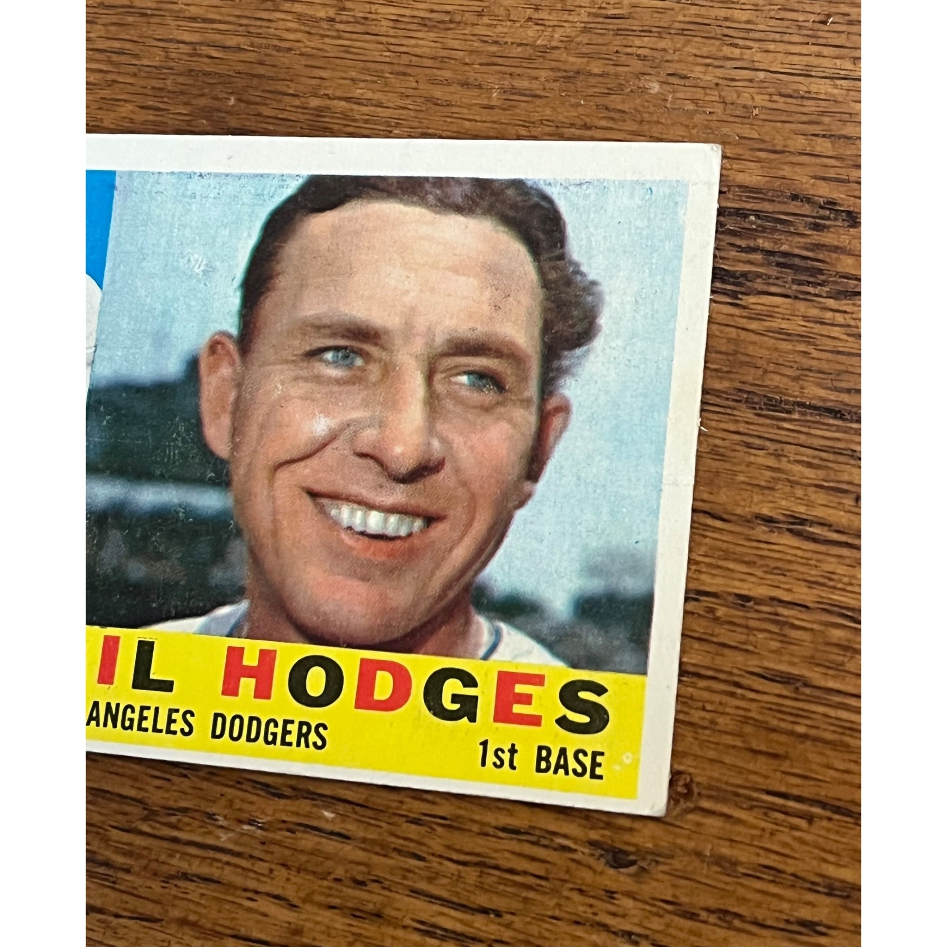 1960 Topps Baseball Gil Hodges Los Angeles Dodgers #295 - VG