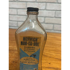 Vintage Norwich Nor-Go-Hol Rubbing Alcohol Bottle Pharmacy Medical Advertising
