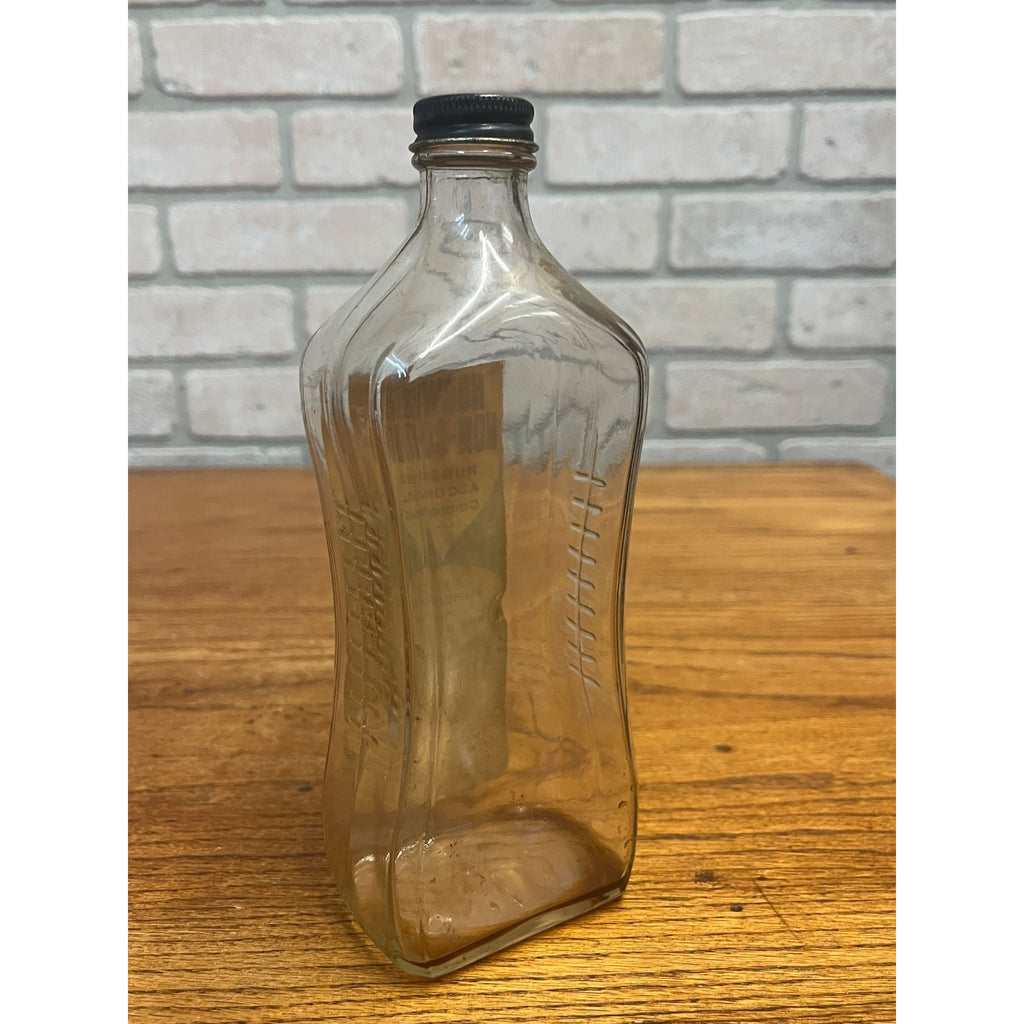 Vintage Norwich Nor-Go-Hol Rubbing Alcohol Bottle Pharmacy Medical Advertising