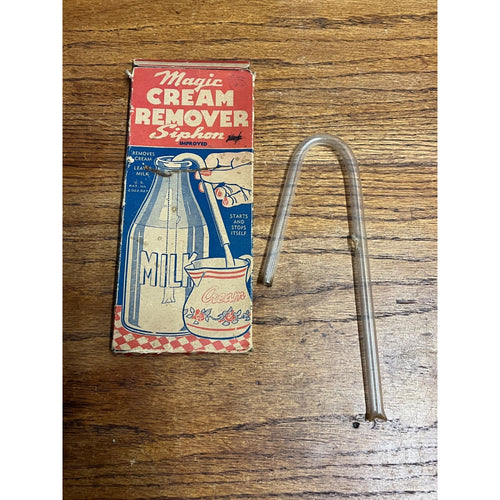Vintage 1940s Magic Cream Remover Siphon with Original Box Mfg. Cleveland Ohio