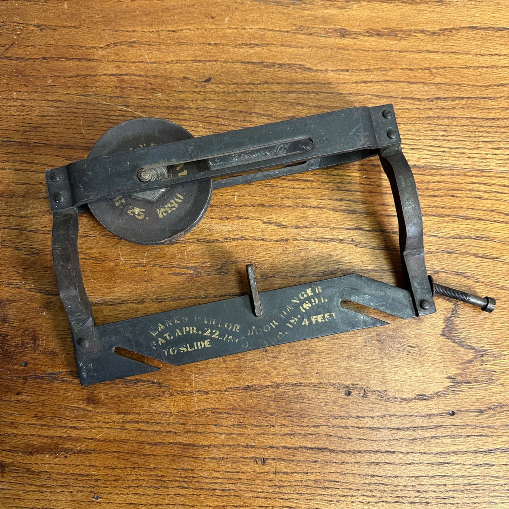 Antique Lanes Parlor / Pocket Door Hanger Roller Patent c. 1890s