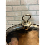 Antique Schrader Stainless Steel Metal Hot Water Bottle Bed Warmer w/ Plug