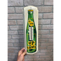 Vintage Up-Town Beverages Soda Advertising Thermometer Sign Uptown