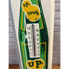 Vintage Up-Town Beverages Soda Advertising Thermometer Sign Uptown