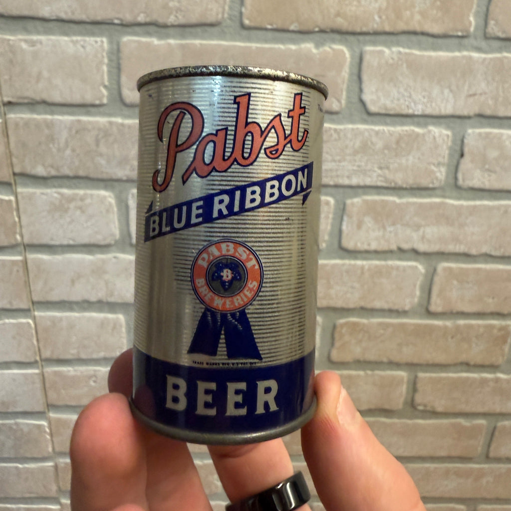 Vintage 1940s Pabst Blue Ribbon Beer Can COIN BANK TapaCan Milwaukee 2.75"